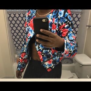 Women's Flower Designed Blazer